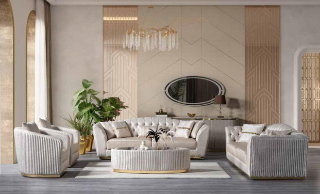 Bílý konferenční stůl obývací pokoj nábytek luxusní stůl stolkový moderní design