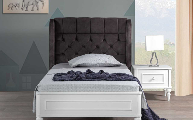 Moderní dětská postýlka Chesterfield Jednolůžko Noční stolek Stylová sestava