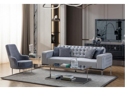 Exkluzivní obývací pokoj set 2dílná. Pohovka 3místná a křeslo Nový