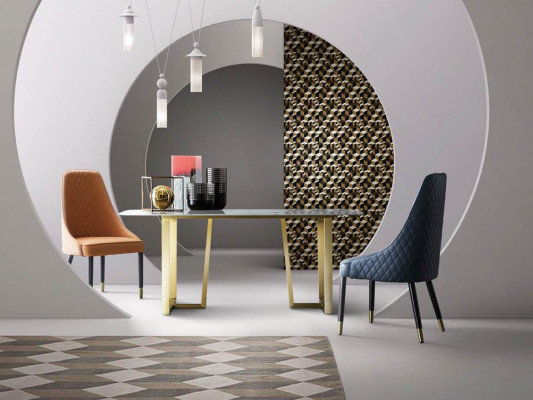 Jídelní stůl skupina nábytek jídelna obývací pokoj dekorativní dřevo design