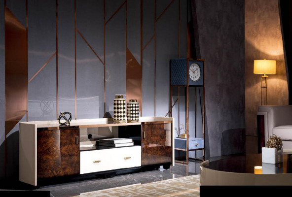 Sideboard Modern Sideboards Design Šuplíky Vysoká skříň Scéna