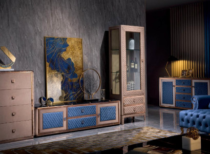 Komoda Skleněná Vitrína Komody Vitríny Skříň s Komodami Dekorativní Designér
