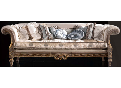 Chesterfield Klasická třímístná pohovka, textilní sofa s třemi sedadly