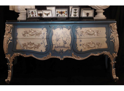 Komoda Sideboard Dřevěná skříň Italský luxusní nábytek Masivní dřevo
