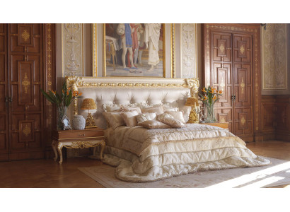 Chesterfield postel manželská Luxus postele se špalíkem italský nábytek nový
