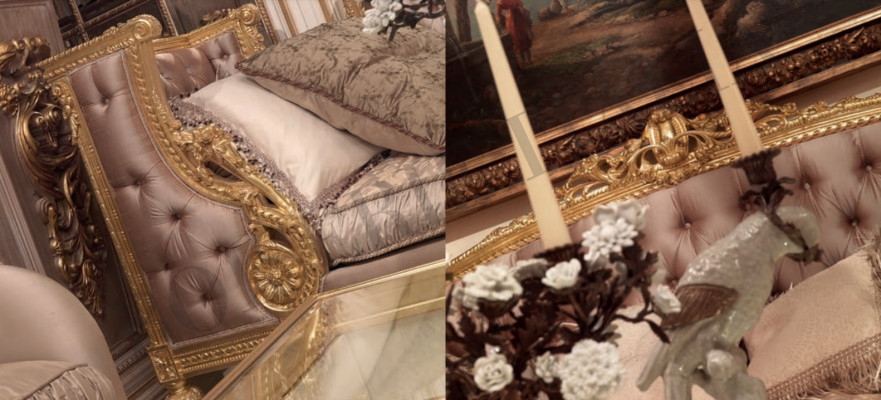 Pohovka třímístná Drezéra - čalouněný nábytek Chesterfield Baroko Rokoko Starý Styl Nový