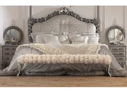 Chesterfield postel dvojlůžko kůže starožitný styl luxus italský nábytek nový