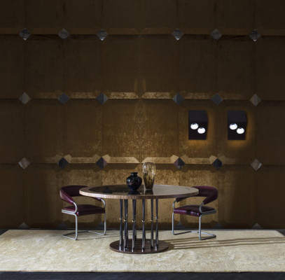 Kolečkový jídelní stůl Luxus Stůl Dřevěné jídelní stoly Italské nábytek Stoly Jídelna