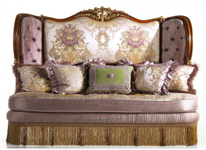Nadčasová eleganc příjemné Lila Chesterfield třísedadlová pohovka pro váš domov.