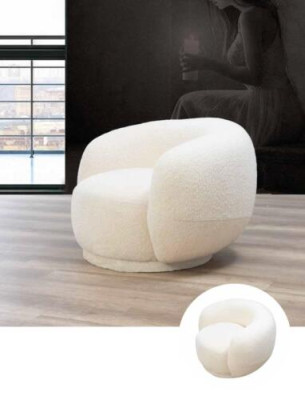 Moderní kulatá křesla Beige Lounge nábytek klub vybavení design křeslo