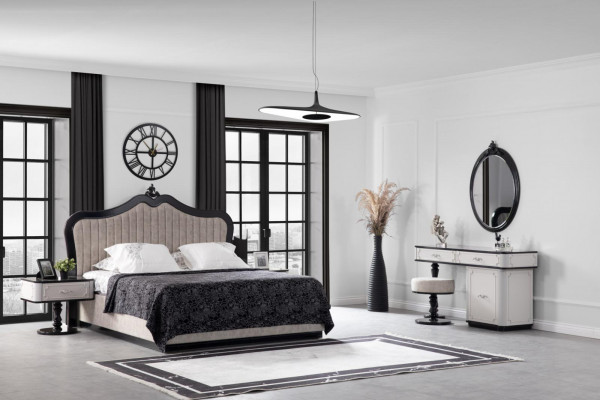 Obývací pokoj židle Luxus Stil Moderní design Nábytek Poohovka bílá látka