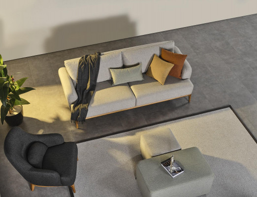 Stolička Textil Ložnice Luxus Moderní Stoly šedá Dřevo Textilní Podnožka