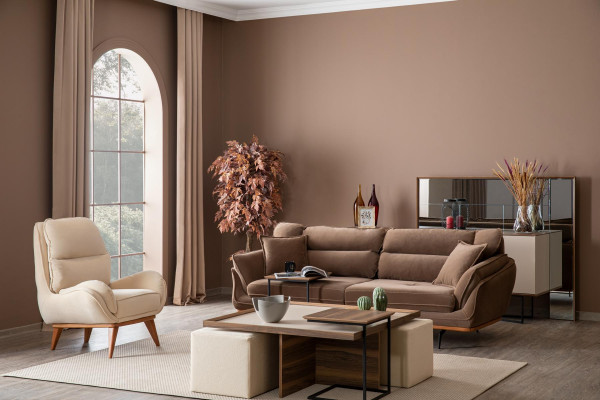 Obývací pokoj Garnitúra 3+1+ Couch stůl Křeslo Garnitúra Design Moderní.