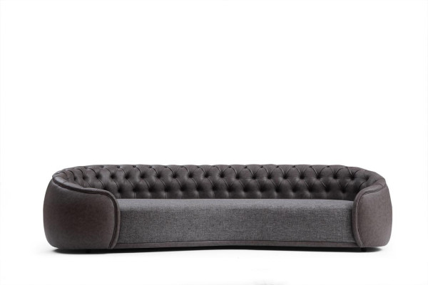 Sofa 4místná pohovka gauče obývací pokoj design materiál umělá kůže textil