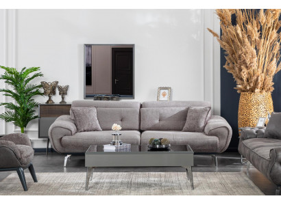Italský luxusní designový gauč třímístný do obývacího pokoje ve stylu italského nábytku.