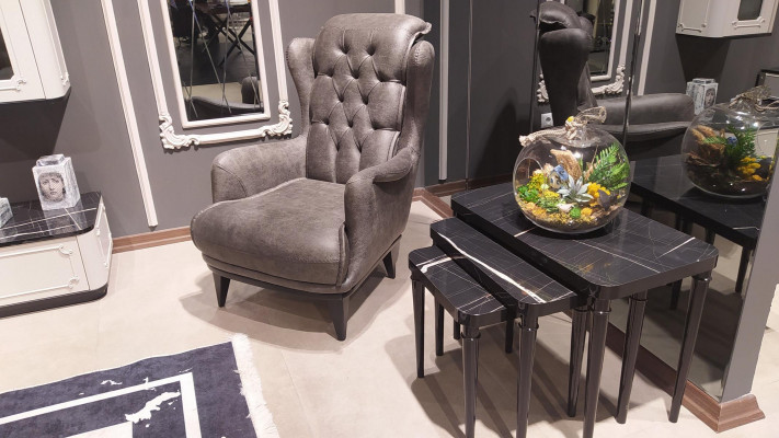 Obývací pokoj konferenční stolek Luxus design nábytek 70x40cm dřevo vybavení