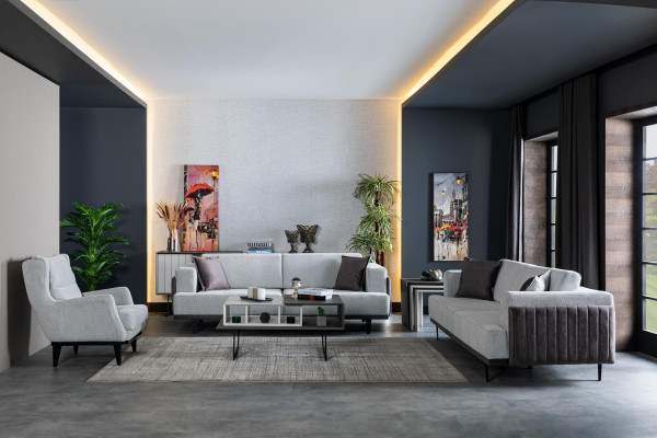 Konferenční stoly Obývací pokoj Luxus Design nové Moderní šedá Materiál Dřevo