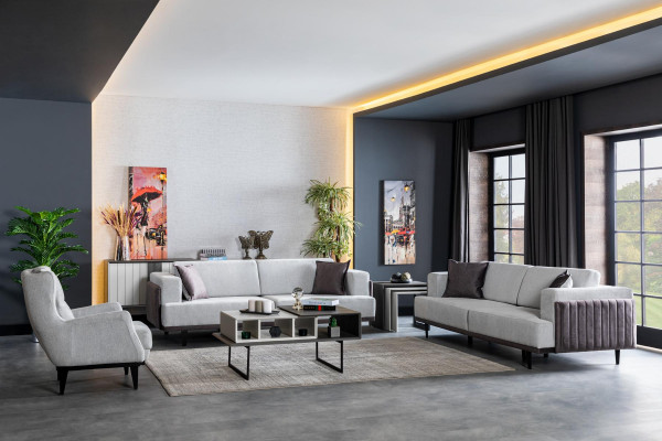 Konferenční stoly Obývací pokoj Luxus Design nové Moderní šedá Materiál Dřevo