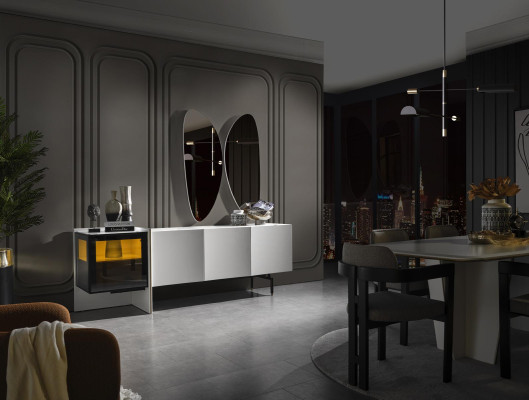Židle jídelny moderní dřevo luxusní design nový potah z dřeva s textilií