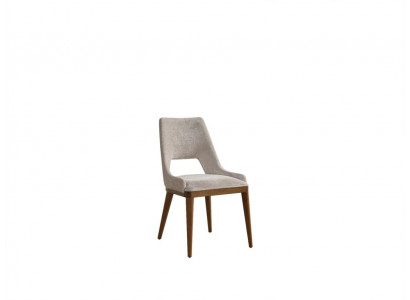 Židle Jídelního Pokoje Moderní Dřevo Luxusní Látka Design Nové Čalounění Beige