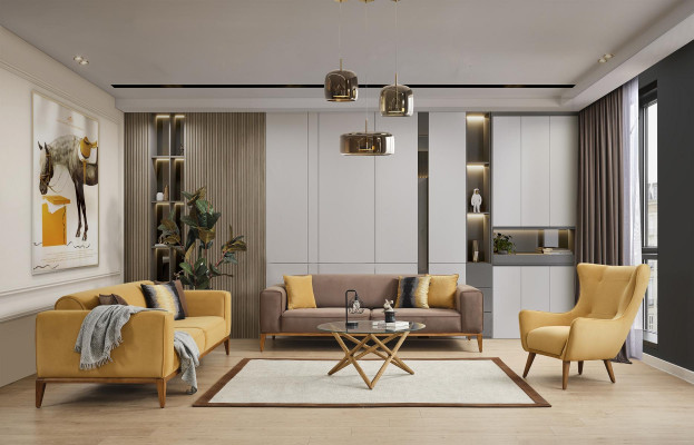 Sofaková sestava 431 - Návrh 2místných sof Sofy Nábytek Pohovky Textilie Luxus Nové