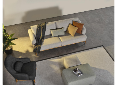Sofa set 3místná 2x polštář 4ks. obývací pokoj nový šedá moderní
