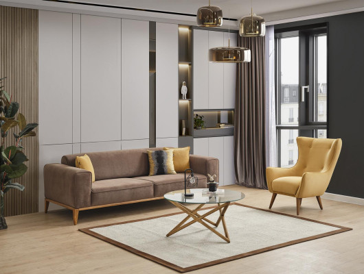 Obývací pokoj sedací souprava 31 Míst na sedení Nastavit Design Polstrování Moderní.