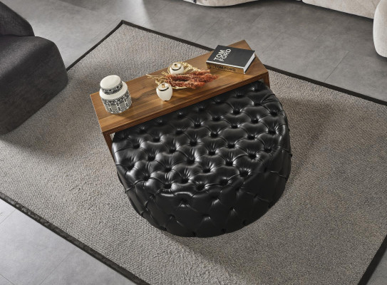 Wohnzimmer Couchtisch Set Hocker Design Luxus Möbel 2tlg neu Modern