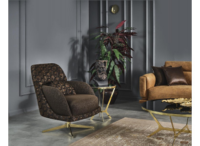 Obývací pokoj Křeslo Design Pohovka Luxusní Nábytek Potah Jednosedadlo Nábytek