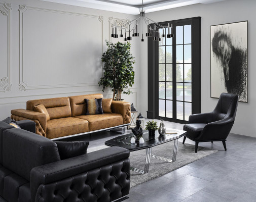 Obývací pokoj křeslo Křeslo Design Černý klub Lounge Praxe