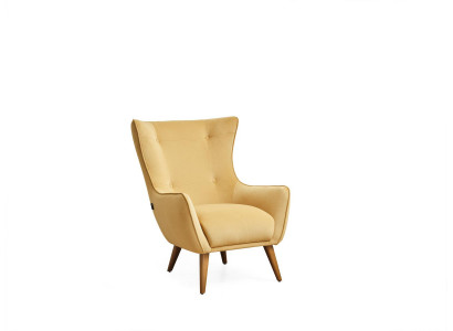 Obývací pokoj Křeslo Design Pohovka Luxusní Lounge Potah Klub Disko Žlutá