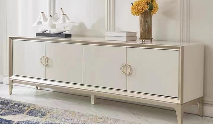 Sideboard Dřevěná skříň Nábytek Komoda Příborník Bílé sideboardy Anrichten