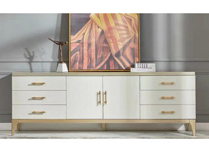 Kredence komoda Designer luxus skříně dřevo bílý komody skříň
