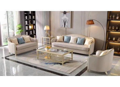 Návrh sedací soupravy Sofy Set 3+2+1 Místný gauč Moderní gauč