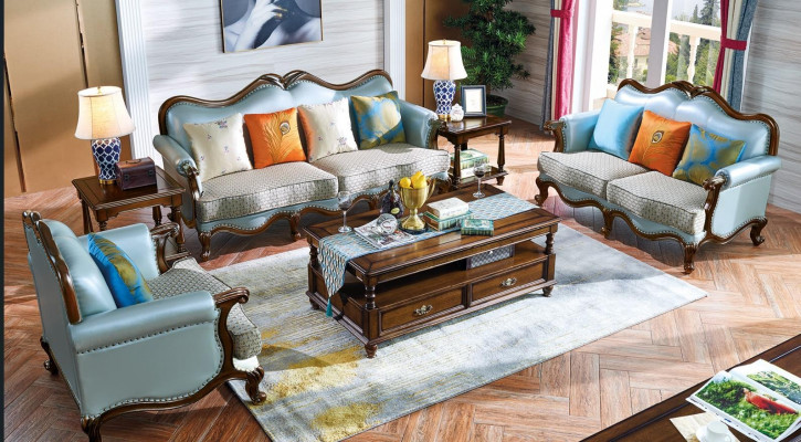 Kožená sedací souprava 3+2+1 sedáků, sada sof Garnitur Couch Designersofa.