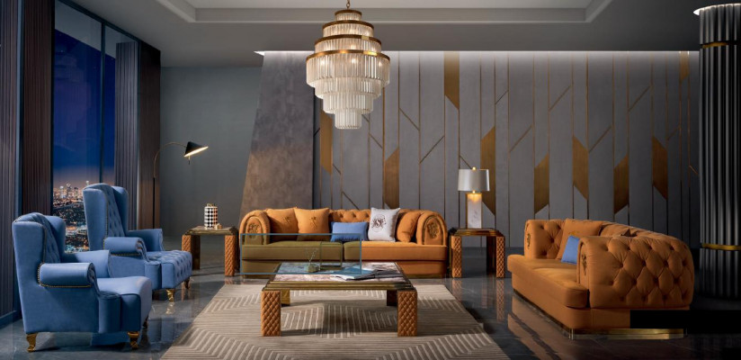 Sofa set Leather sofa Couch Sets Design Modern Sofa 3+3+1+1
