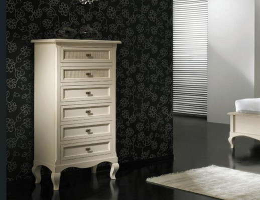 Komody Sideboard Masivní dřevo Skříň Nábytek Komoda Sideboard Bílá