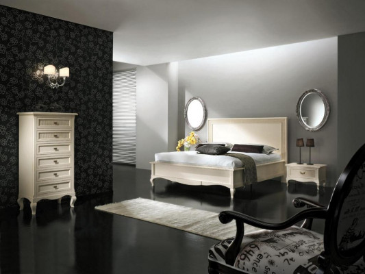 Komody Sideboard Masivní dřevo Skříň Nábytek Komoda Sideboard Bílá