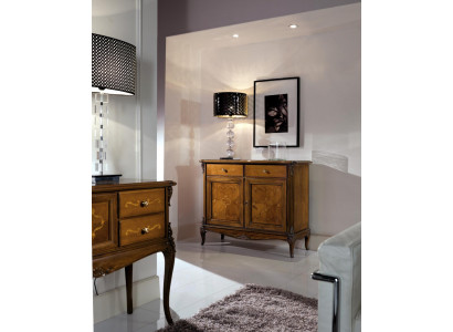 Komoda skříňka Sideboard hnědá masivní dřevěné skříň nábytek Komody
