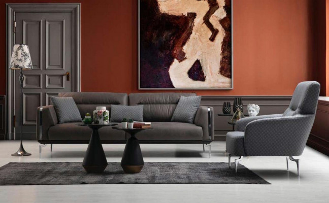 Sofa set Sofa set Sofas 3+3+1 seater armchair Modern Polyester Three-seater