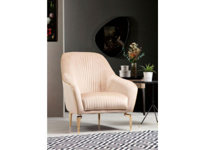 Křeslo jednosedák luxusní čalounění designová textilie sedadlo látka moderní.