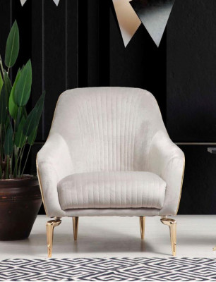 Křeslo jednosedák luxusní čalounění designová textilie sedadlo látka moderní.