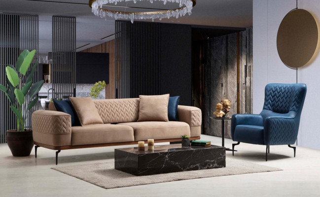 Sofa Luxus sada sedací soupravy Luxus: 3+1 místná sedací souprava skupiny designu