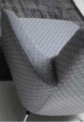 Křeslo Luxus jednomístné čalouněné křeslo Designový textilní potah Moderní.