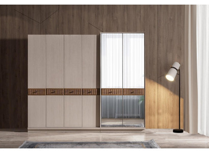 Eleganční šatní skříň Moderní skleněná skříň Šatní skříně do ložnice