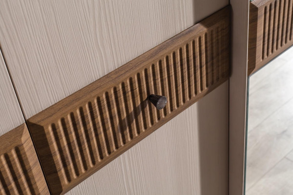 Eleganční šatní skříň Moderní skleněná skříň Šatní skříně do ložnice