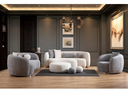 Sofa sestava 4 3 1 sedák obývací pokoj Kompletní sada Moderní sada Hocker