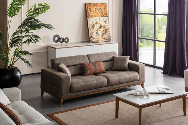 Luxus obývací pokoj Sofa Třísedadlová Pohovka Moderní Design Pohovky