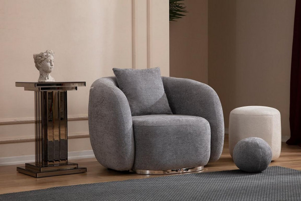 Křeslo Design Pohovka Sedadlo Textilní Lounge Klub Vybavení Luxusní Sedák Relax