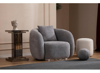 Křeslo Design Pohovka Sedadlo Textilní Lounge Klub Vybavení Luxusní Sedák Relax